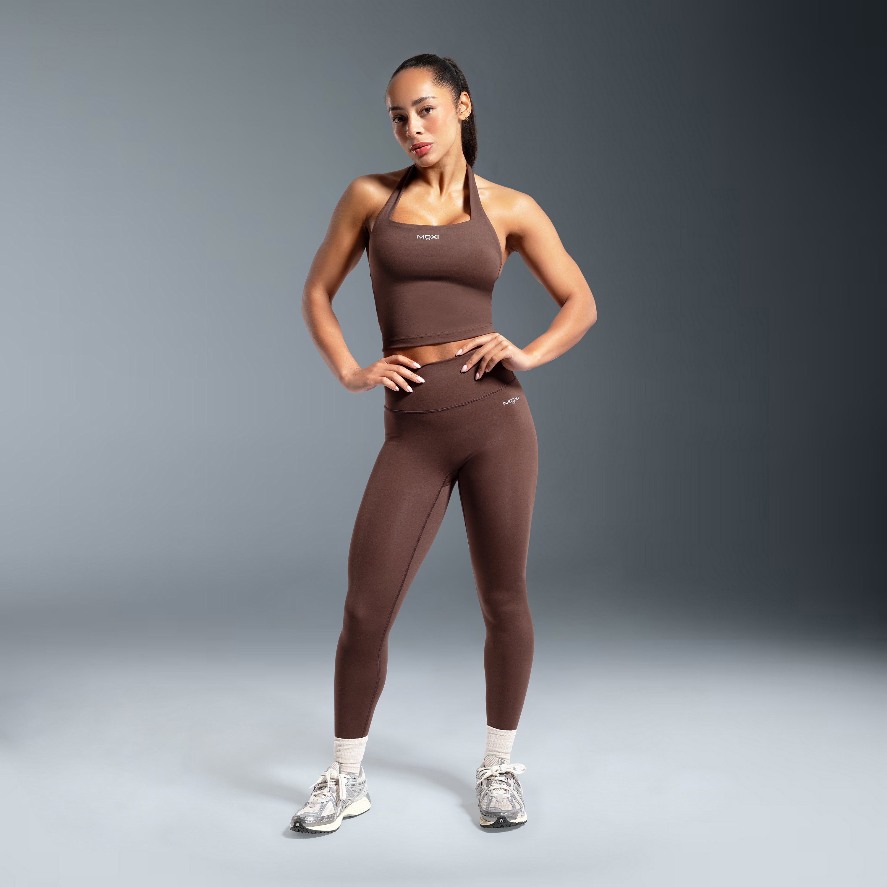 Brown Essential High Waisted Timeless Leggings