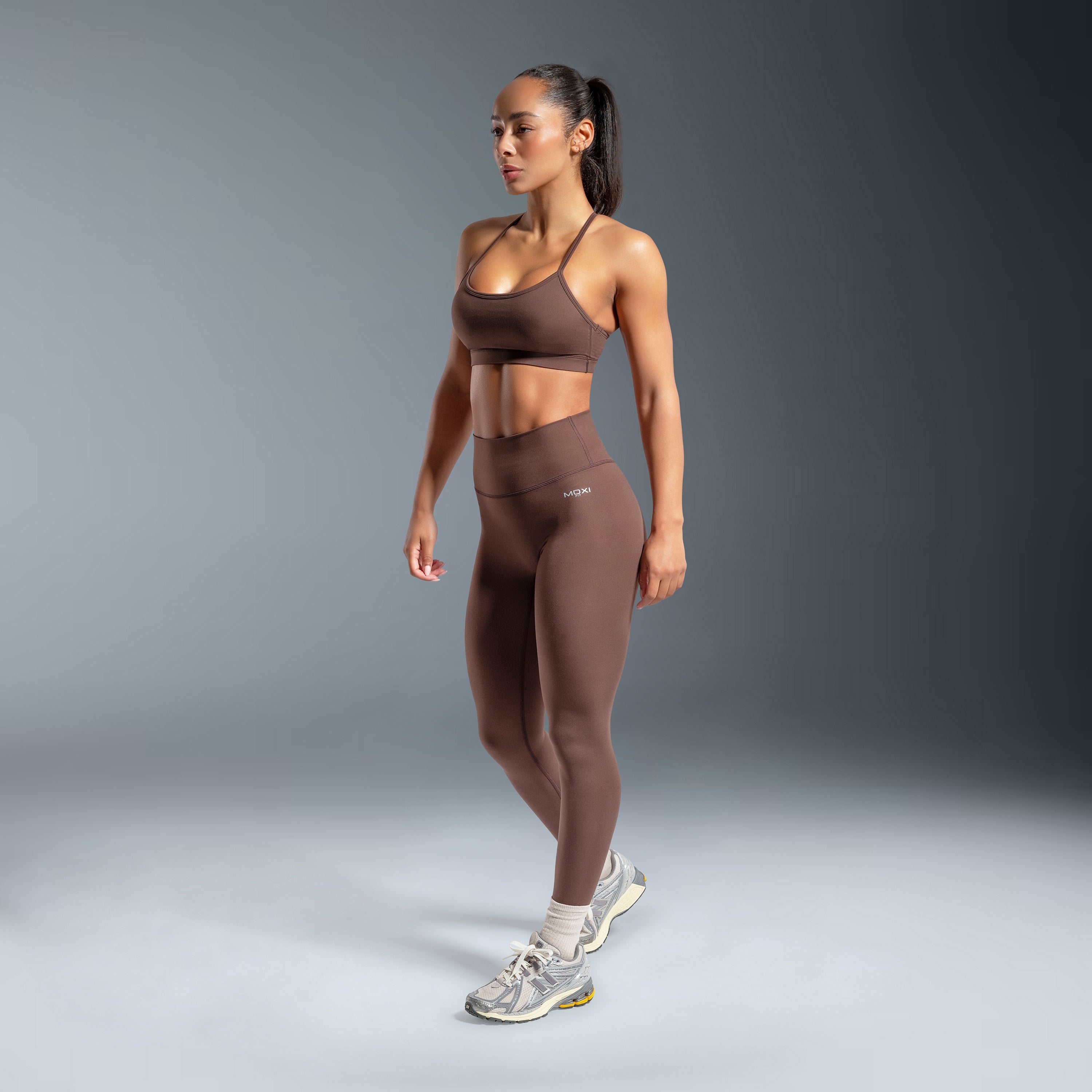 Brown Essential High Waisted Timeless Leggings
