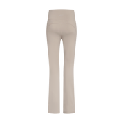Beige Essential High Waisted Flared Leggings