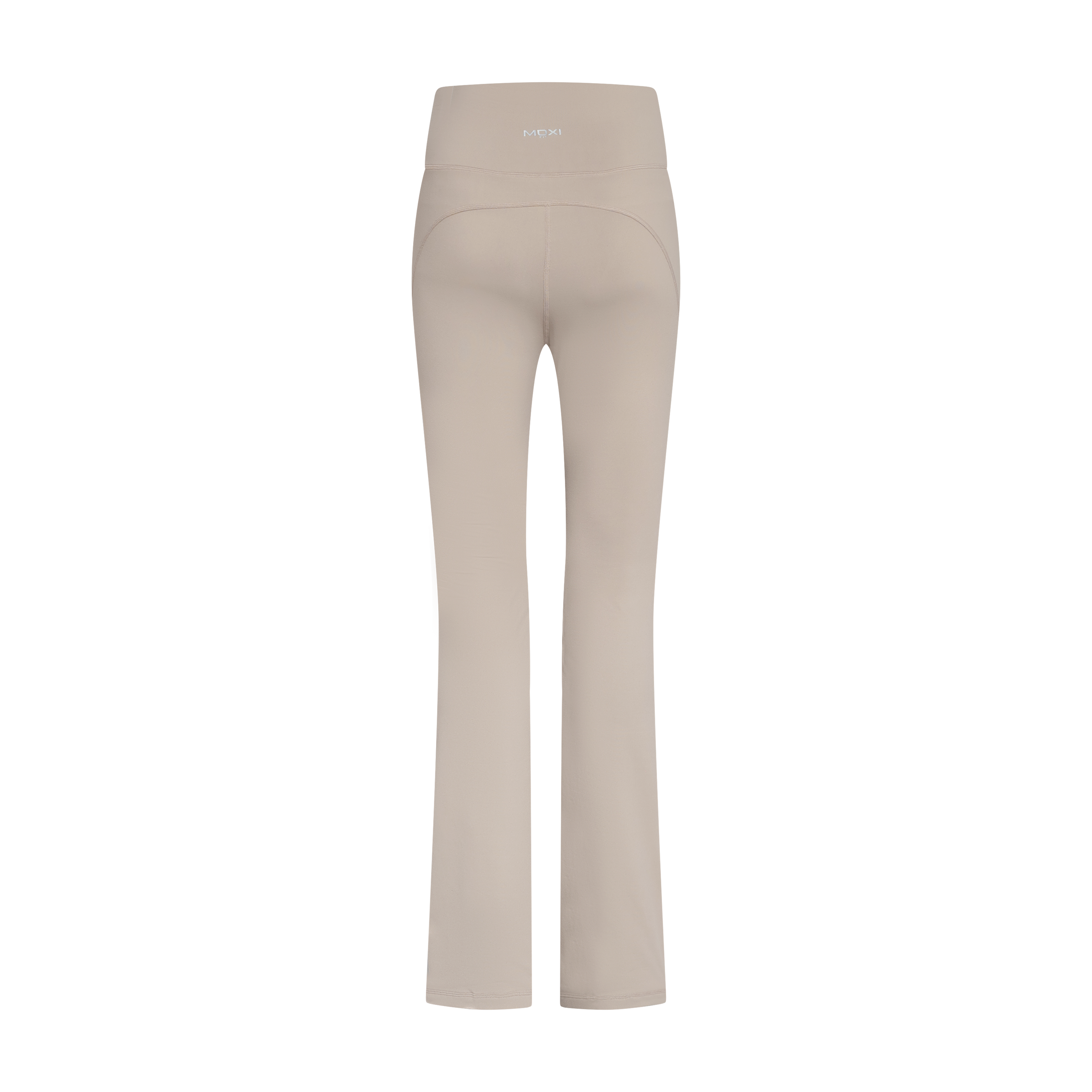 Beige Essential High Waisted Flared Leggings