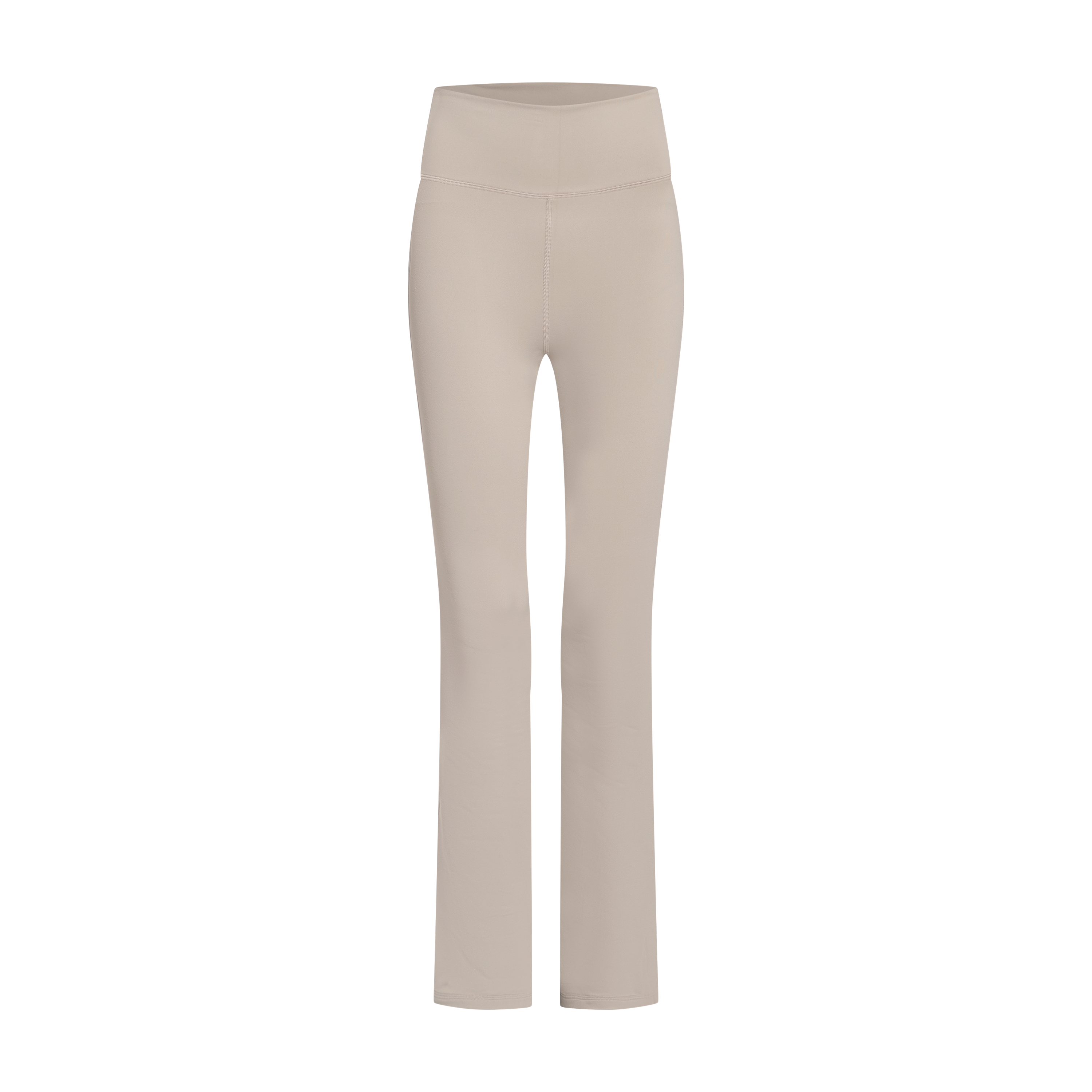 Beige Essential High Waisted Flared Leggings