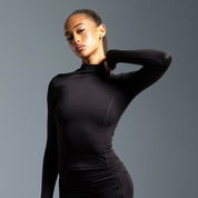 Black Essential Long Sleeve Top