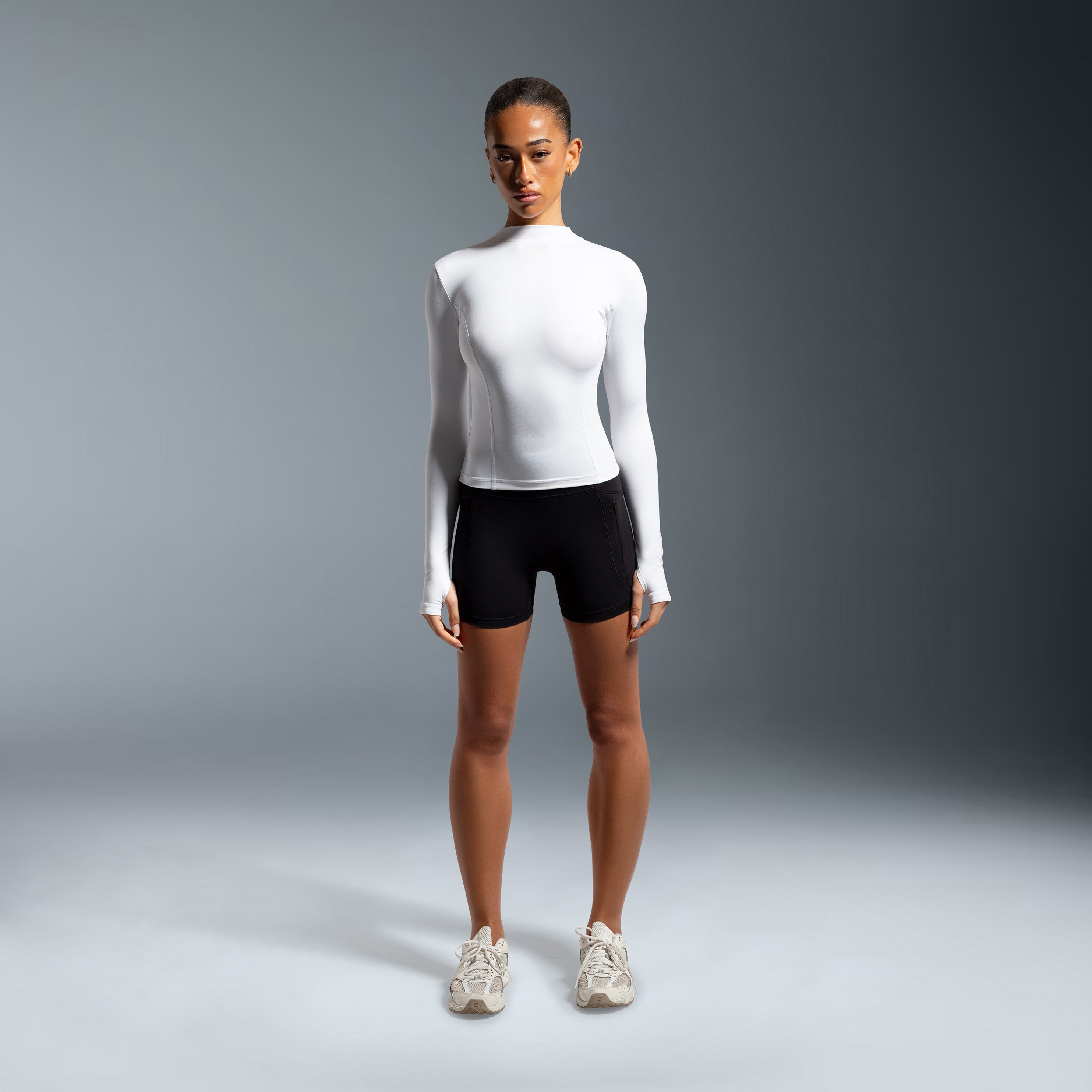 White Essential Long Sleeve Top