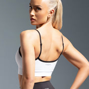 White Timeless Adjustable Sports Bra