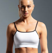 White Timeless Adjustable Sports Bra