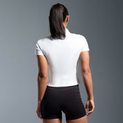 Black Essential High Waited Zip Shorts