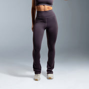 Grey Essential High Waisted Flared Leggings
