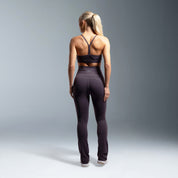 Grey Essential High Waisted Flared Leggings