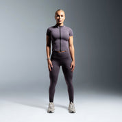 Grey Essential Short Sleeve Zip Jacket