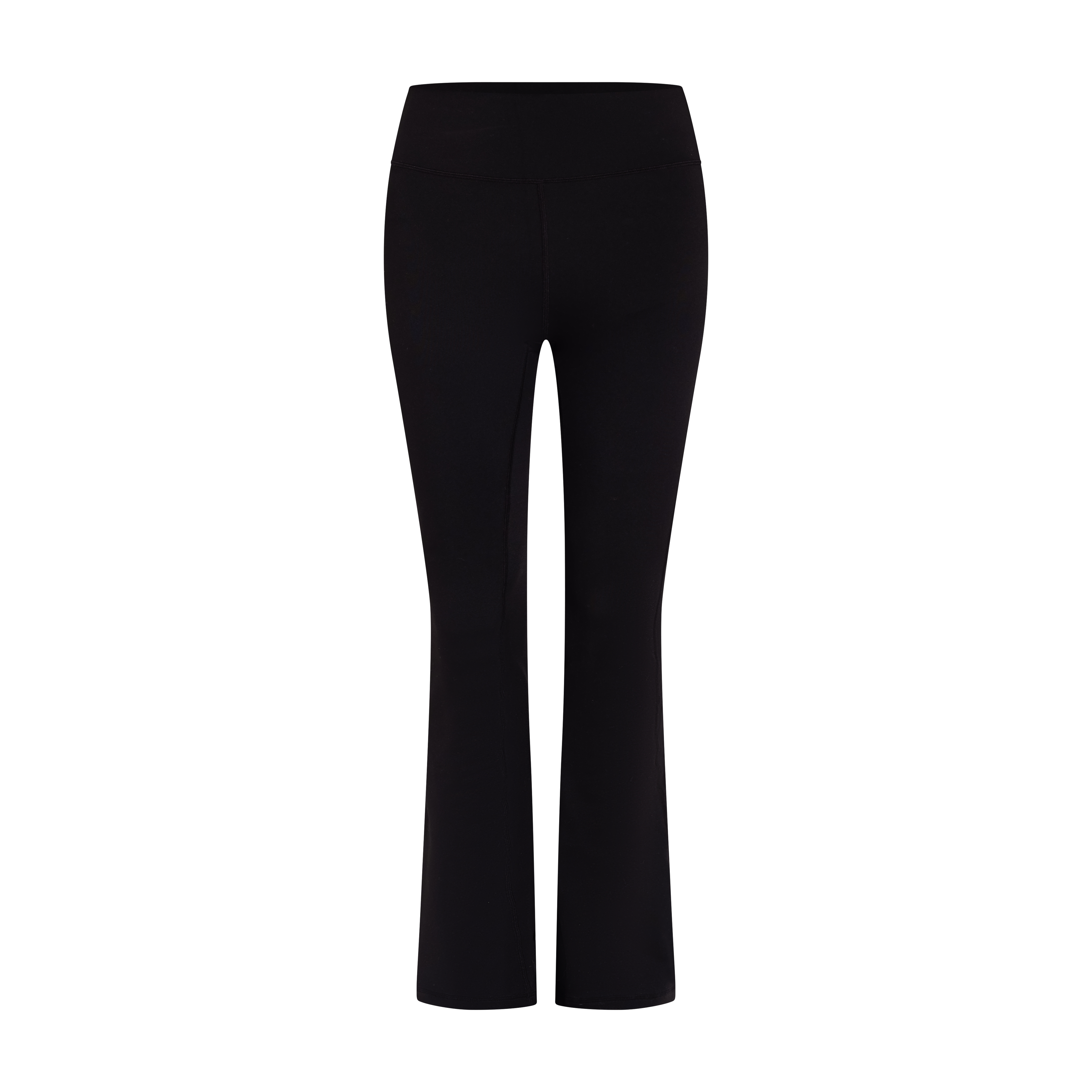 Black Essential High Waisted Flared Leggings